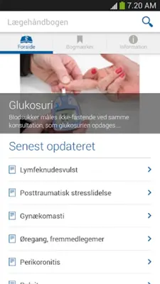 Lægehåndbogen android App screenshot 3